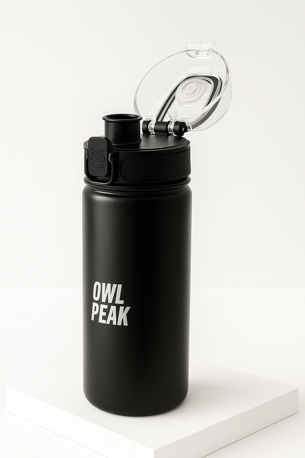 OwlPeak Bouteille de Sport 750 ml – Noir Mat | Édition Limitée Hydratation